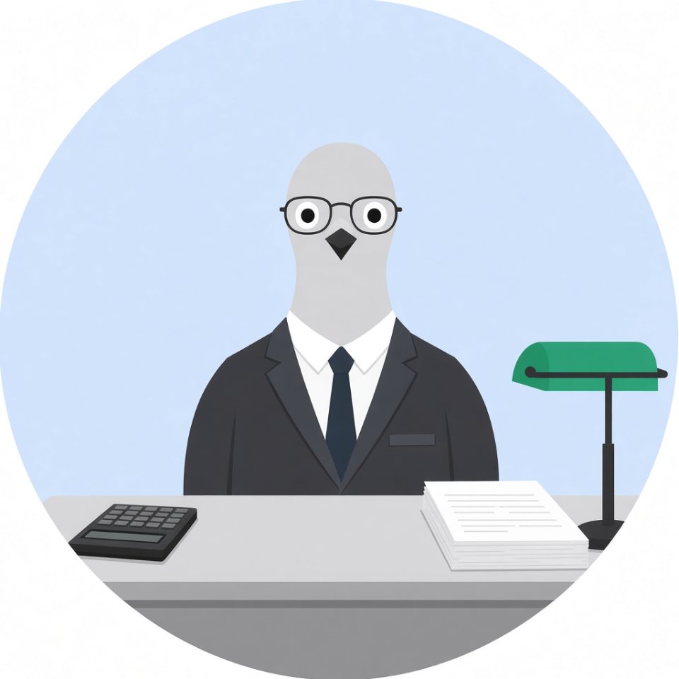 Get Results PR mascot dressed as an accountant