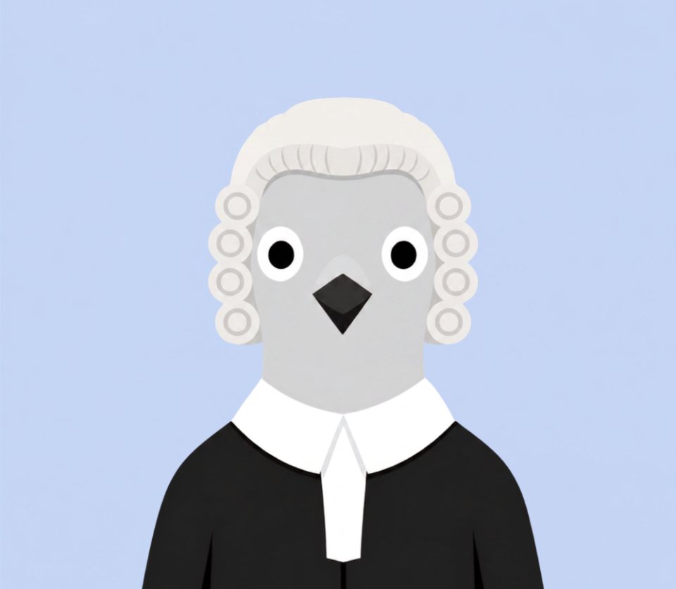 Get Results PR mascot dressed as a barrister